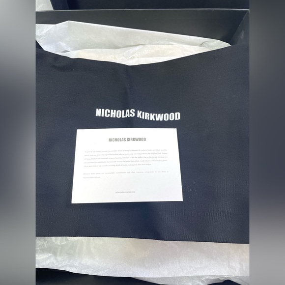 Nicholas Kirkwood Women’s Maeva Faux Pearl Stretch Booties. Color: Hazel. NWB. - Picture 15 of 16